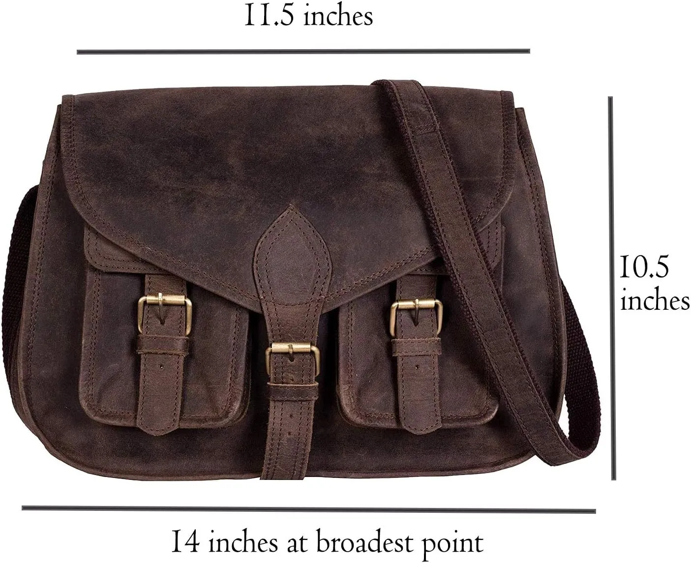 14 Inch Leather Purse Women Shoulder Bag Crossbody Satchel Ladies Tote Travel Purse Genuine Leather