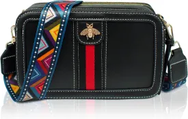 Beatfull Designer Bee Crossbody Purse for Women PU Leather Shoulder Handbag Camera Clucth