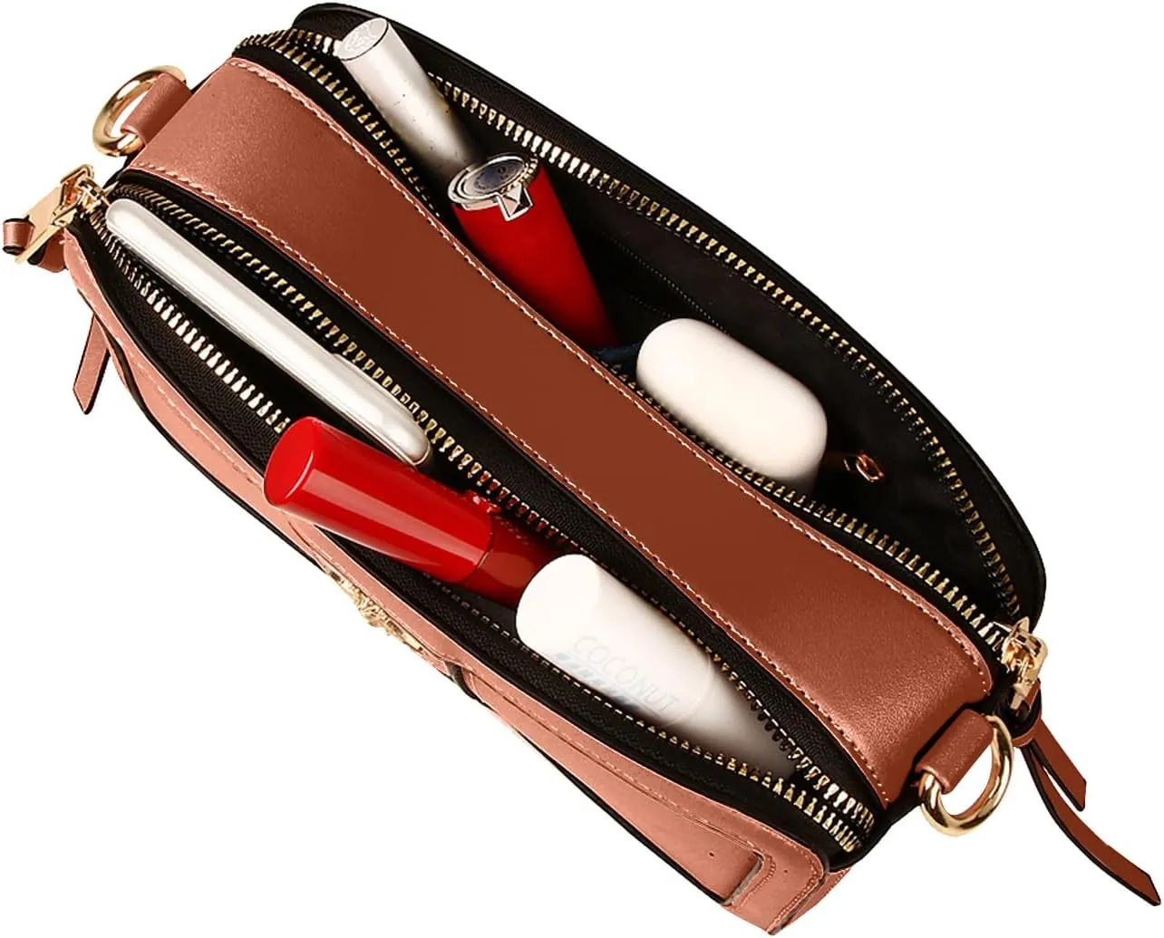 Beatfull Designer Bee Crossbody Purse for Women PU Leather Shoulder Handbag Camera Clucth