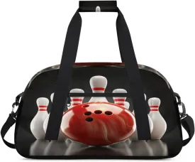 Bowling Ball Gym Bag for Women Men, Sports Travel Duffel Bag Lightweight Workout Bag Carry On Overnight Weekender Bag