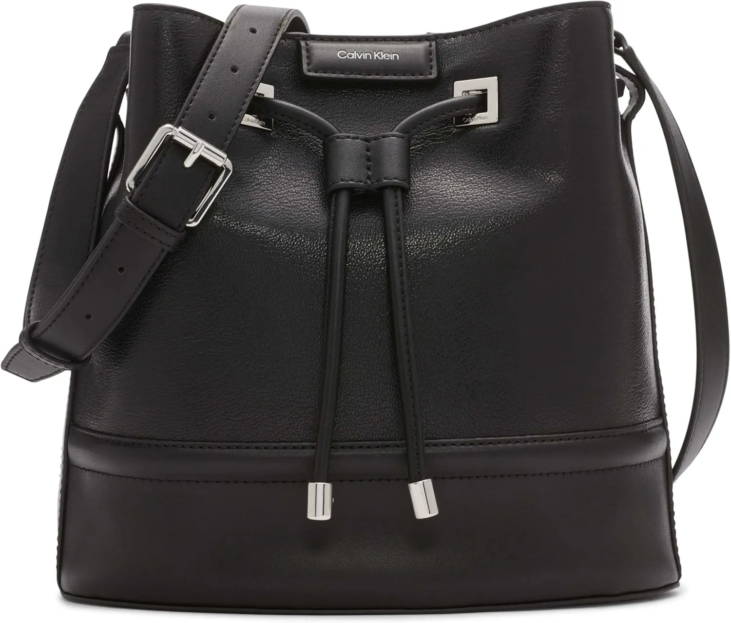 Calvin Klein Women's Ash Crossbody Bag  Vegan Leather, Monogram, 2 Pockets