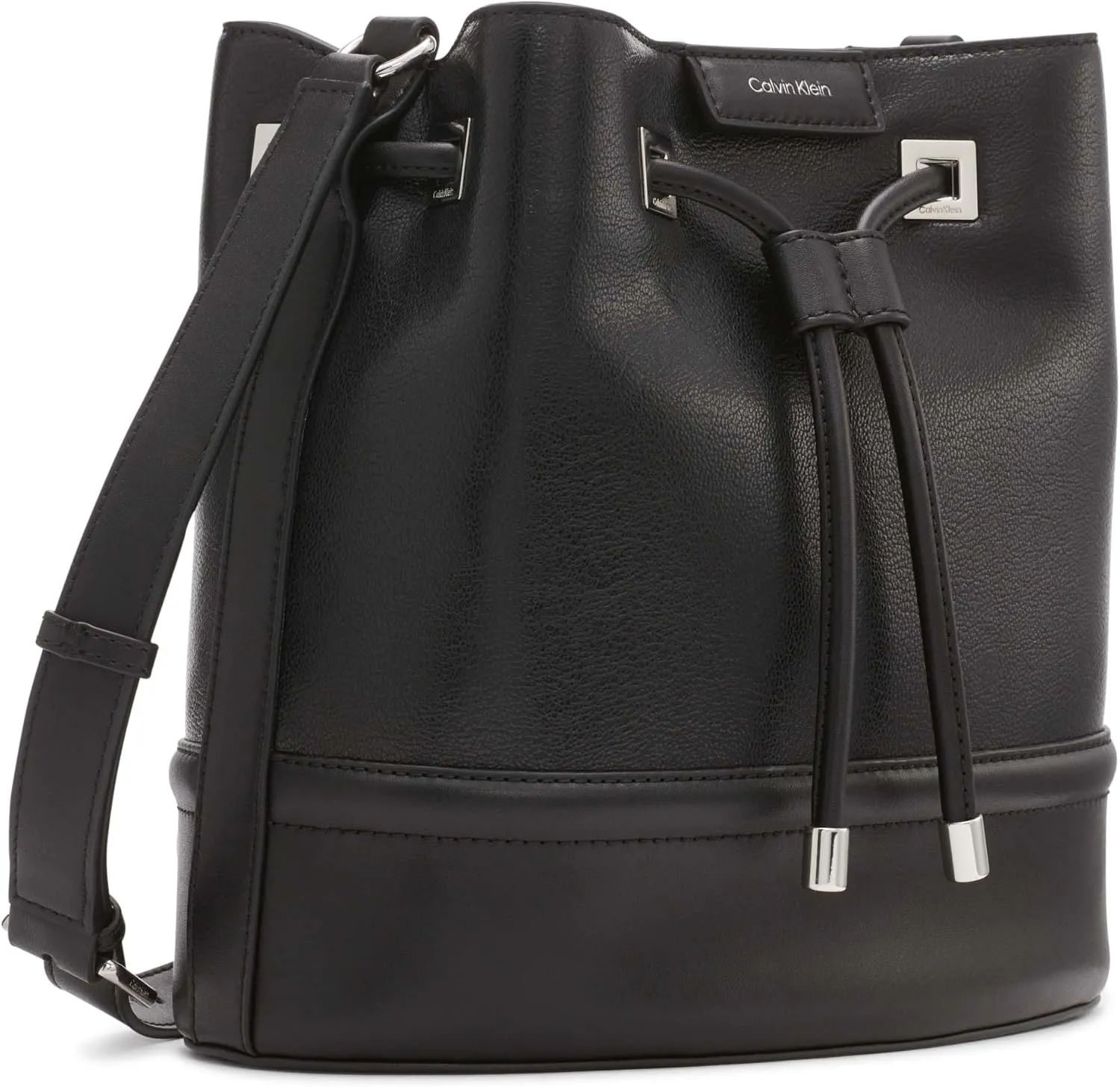 Calvin Klein Women's Ash Crossbody Bag  Vegan Leather, Monogram, 2 Pockets