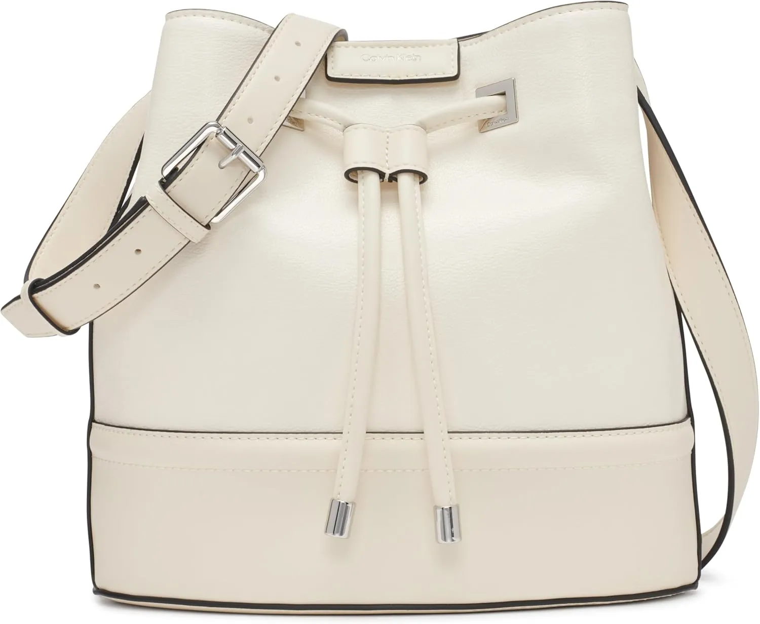 Calvin Klein Women's Ash Crossbody Bag  Vegan Leather, Monogram, 2 Pockets