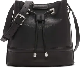 Calvin Klein Women's Ash Crossbody Bag  Vegan Leather, Monogram, 2 Pockets
