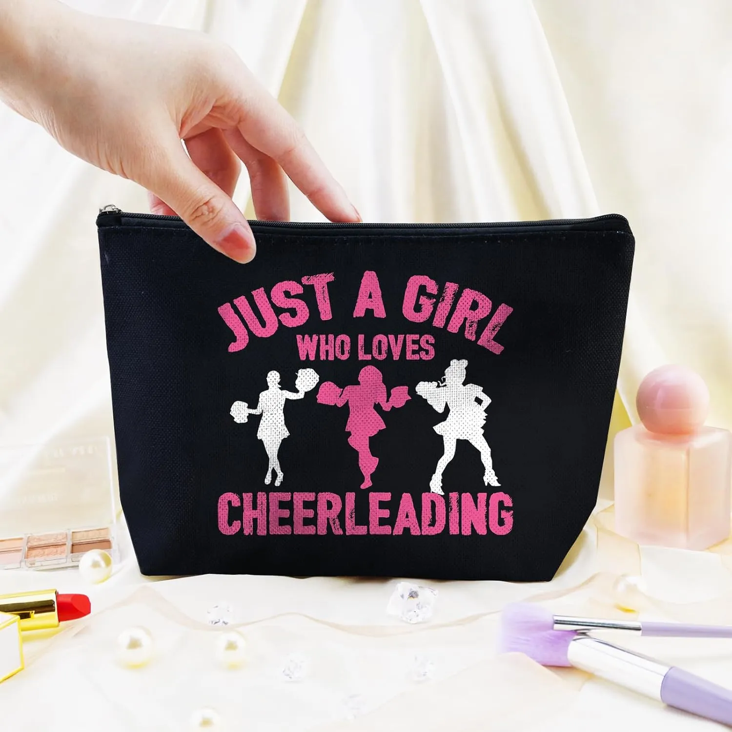 Cheer Makeup Bag Cheer Stuff Cheerleader Gifts Cheer Gifts Cheer Bags for Cheerleaders Cheerleading Stuff Cheer Bag Cheerleader Bag Cheer Cosmetic Bag Cheerleading Bag Cheer Coach Gift