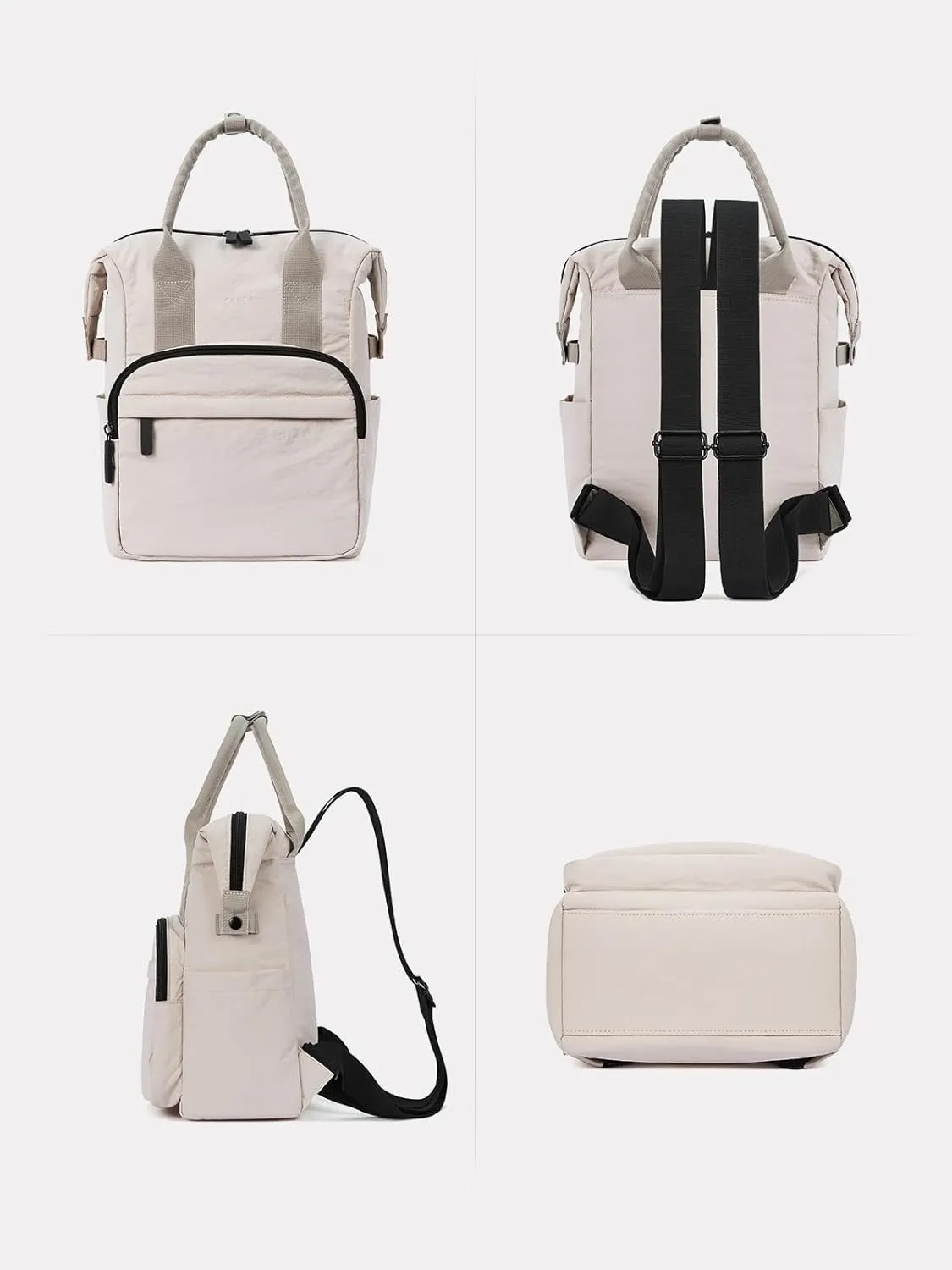 CLUCI Quilted Mini Backpack for Women, Cotton Padded Small Puffy Lightweight Waterproof Casual Travel Backpack