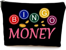 Cosmetic bag, waterproof linen, bingo cosmetic bag, clutch, toiletry bag, storage cloth bag