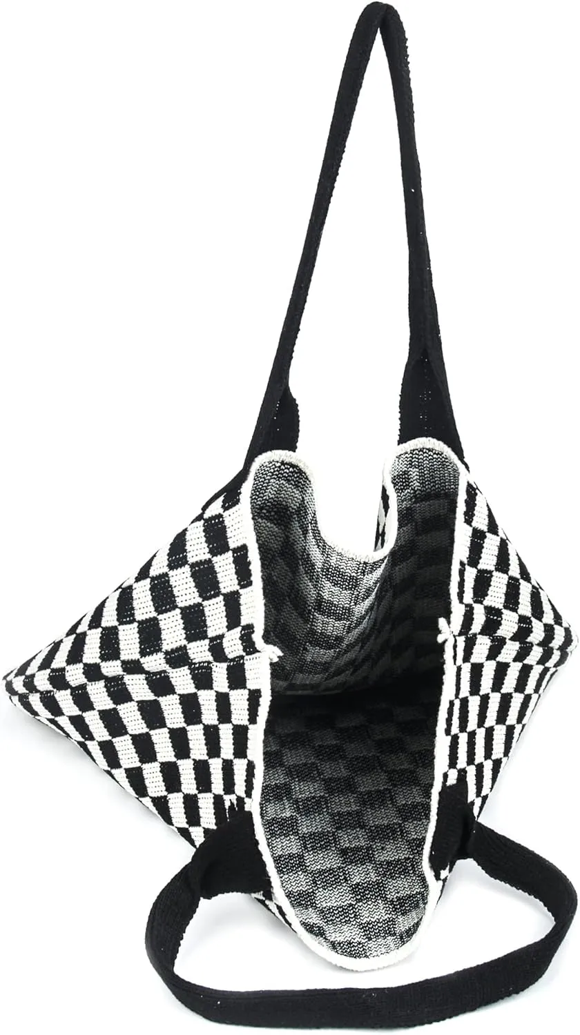 Crochet Bags for Women Summer Beach Tote Bag Large Capacity Shoulder Bag Aesthetic Hobo Bag Knit Bag Hippie Bag