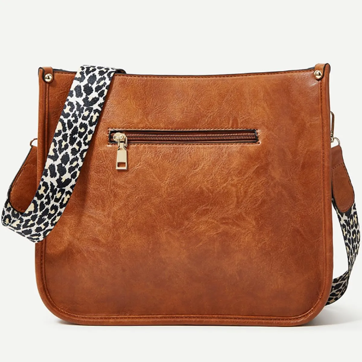 Crossbody Bags for Women Designer Leather Hobo Handbags With 2 Adjustable Leopard Guitar Strap Shoulder Bucket Bags