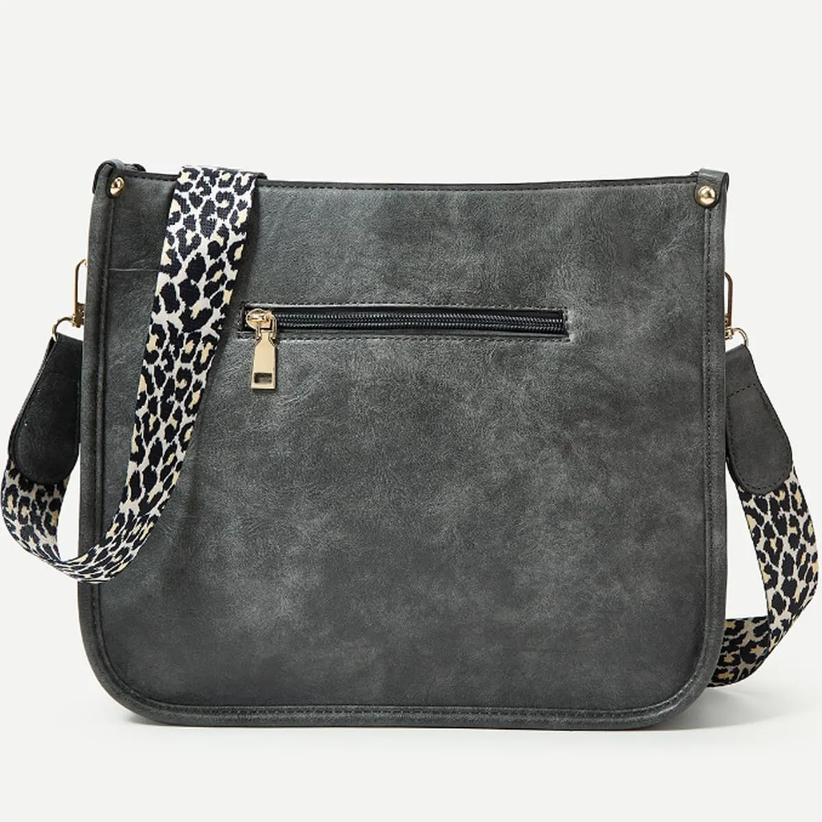 Crossbody Bags for Women Designer Leather Hobo Handbags With 2 Adjustable Leopard Guitar Strap Shoulder Bucket Bags