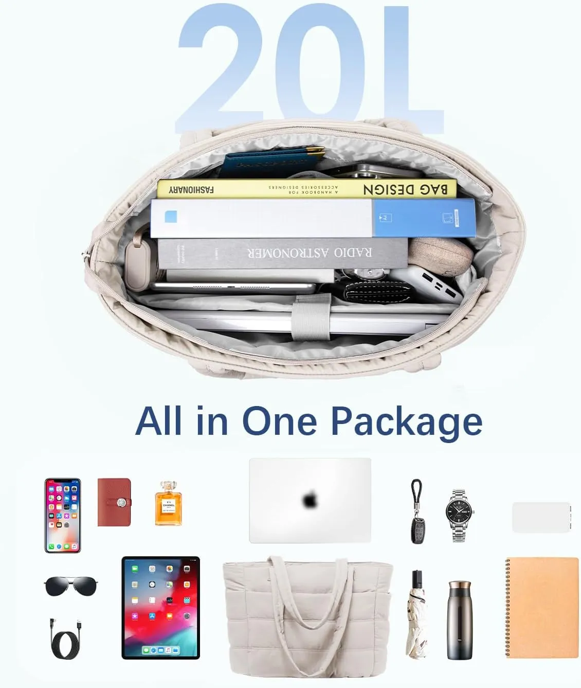Crossbody Tote Bag for Women Medium Size Travel Tote Bags for Work with Zipper Shoulder Bag with Compartments