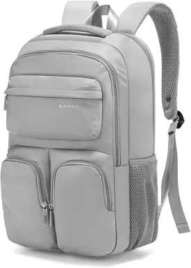 FUTURE AESTHETICS Travel Backpack for Womenmen, College Backpack Bag, Hiking Backpack,Waterproof Carry On Backpack Business Backpack (Grey)