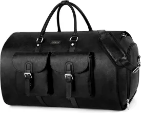 Garment Bag for Travel, Convertible Carry on Garment Duffel Bag for Men 3Pcs Weekender Bag 2 in 1 Hanging Suitcase Suit Bag