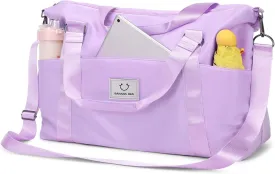 Gym bag for Women, Travel Duffel Bags with Trolley Sleeve, Weekender Overnight Bag, Carry on Tote Bag Dance Bag