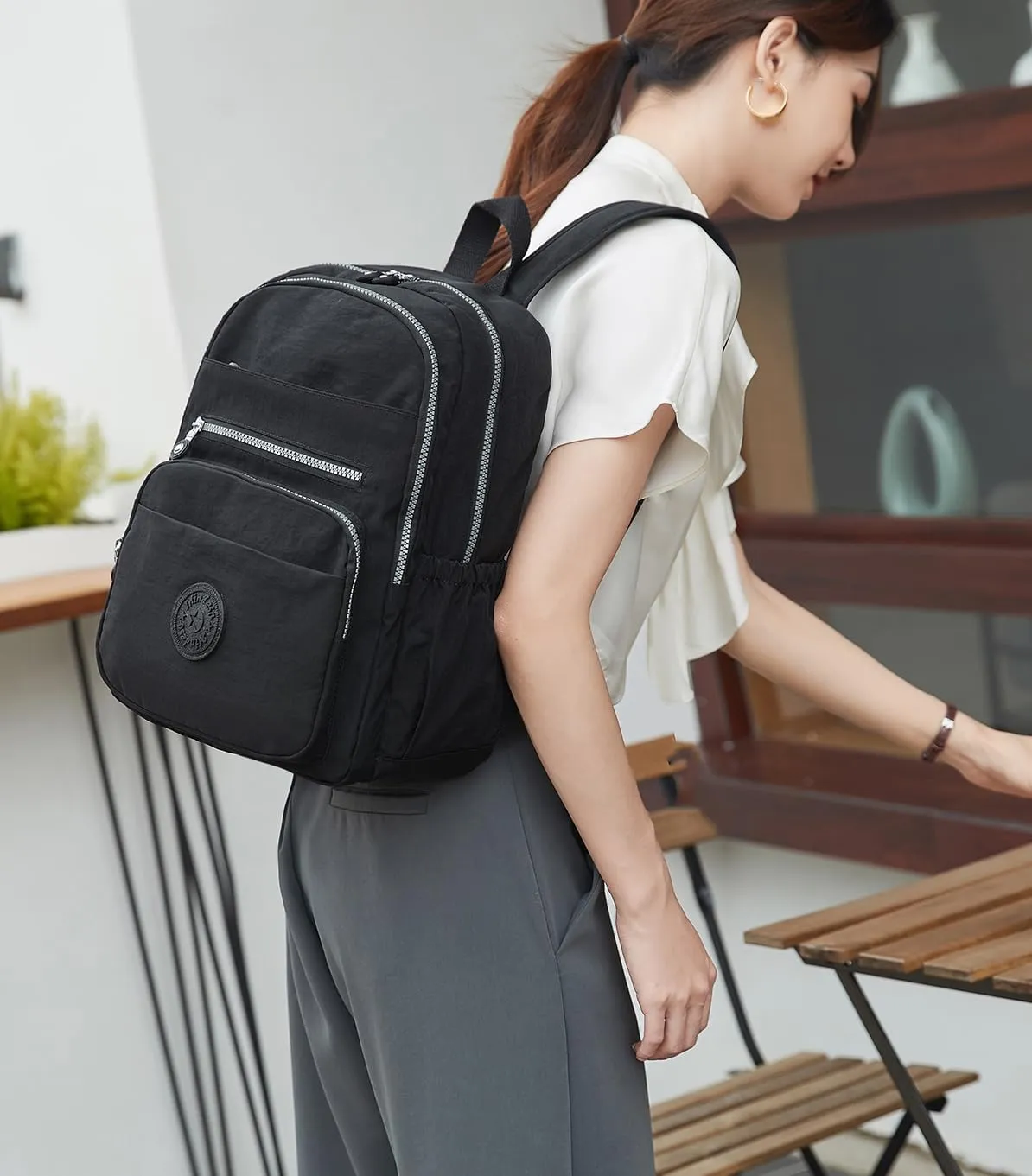 Hiking Waterproof 13" Laptop Backpack Purse for Women and Men,Travel Backpack