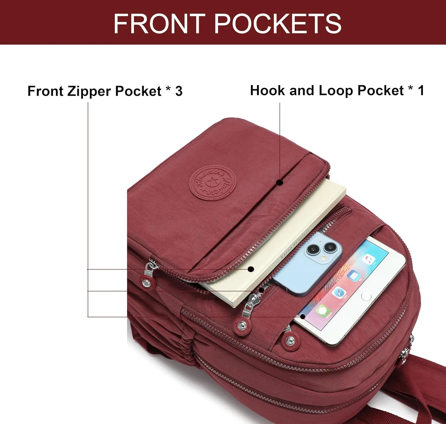 Hiking Waterproof 13" Laptop Backpack Purse for Women and Men,Travel Backpack