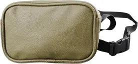 Iconikal Fashion Pebbled Crossbody Bag/Waist Pack, Olive Green for Storing Carrying Cell Phone Wallet Keys Money Makeup