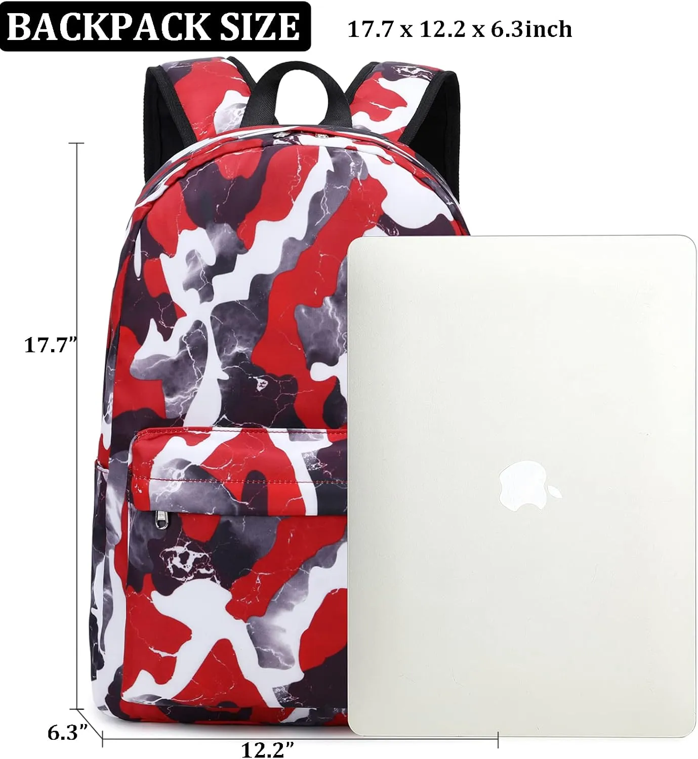 JIANYA Boy/Girl School Backpack Set Camouflage Bookbags School Bags for Elementary Middle School
