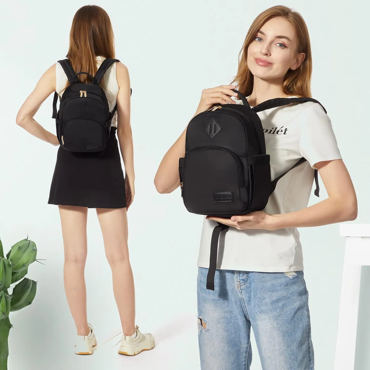 LOVEVOOK Mini Backpack for Women Light Weight Small Waterproof Backpack Purses Daily Backpack