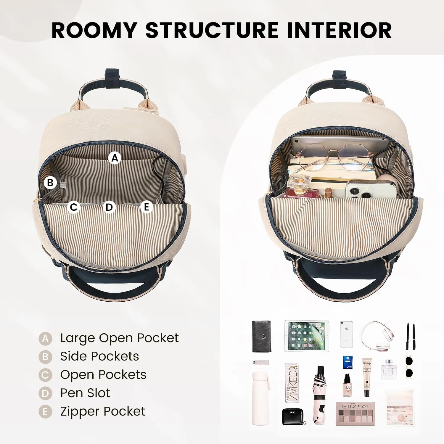 LOVEVOOK Mini Backpack for Women Stylish Waterproof Backpack Purse with USB Port, Cute Daypack for College Travel Party