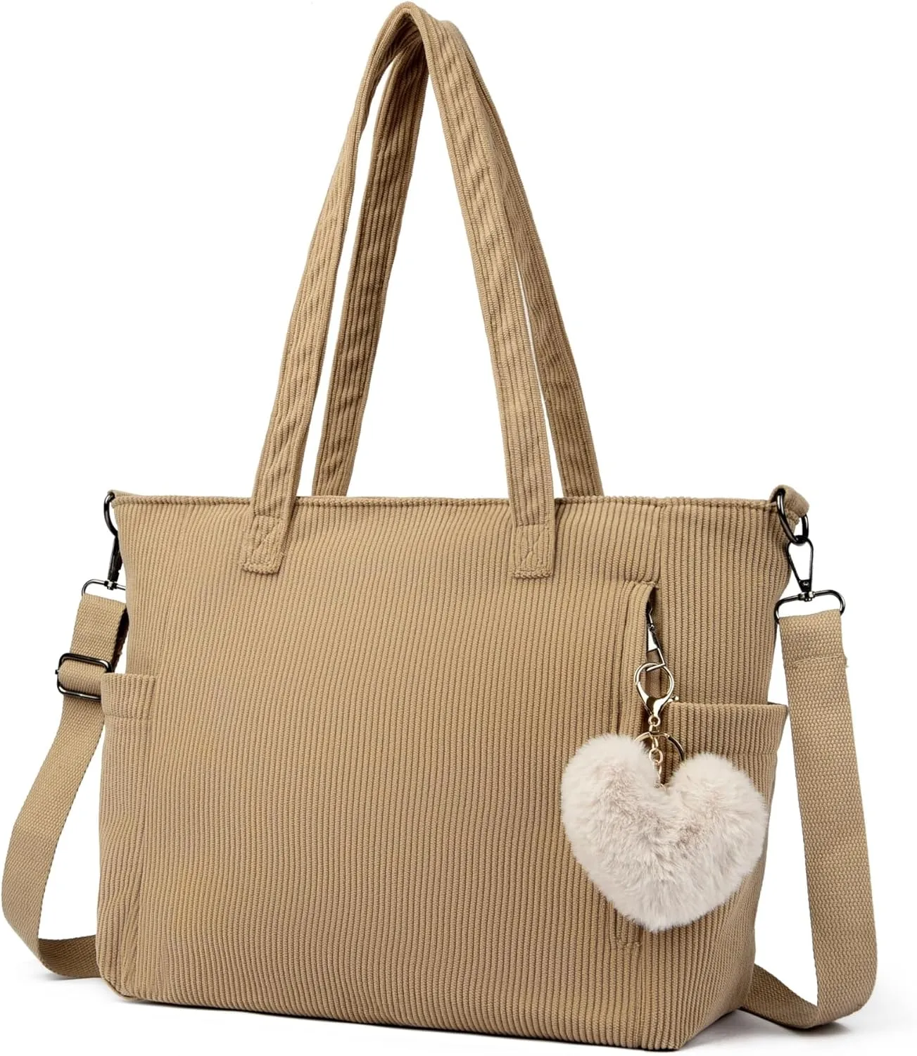 Makukke Corduroy Totes Bag Women - Shoulder Hobo Bag Handbags Crossbody Bag Big Capacity Shopping Purses