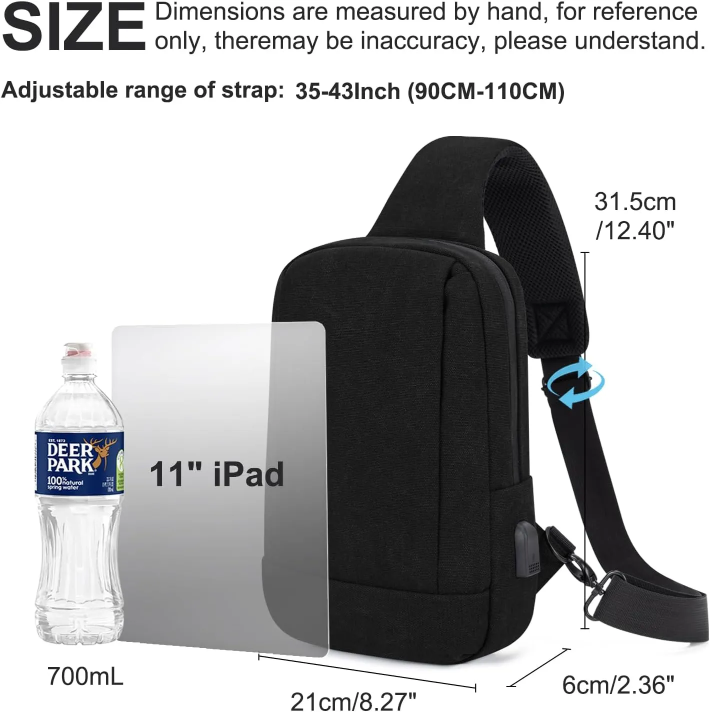 Messenger Bag Sling Bag Crossbody Shoulder Bag for Men Women Travel Work Satchel Bags