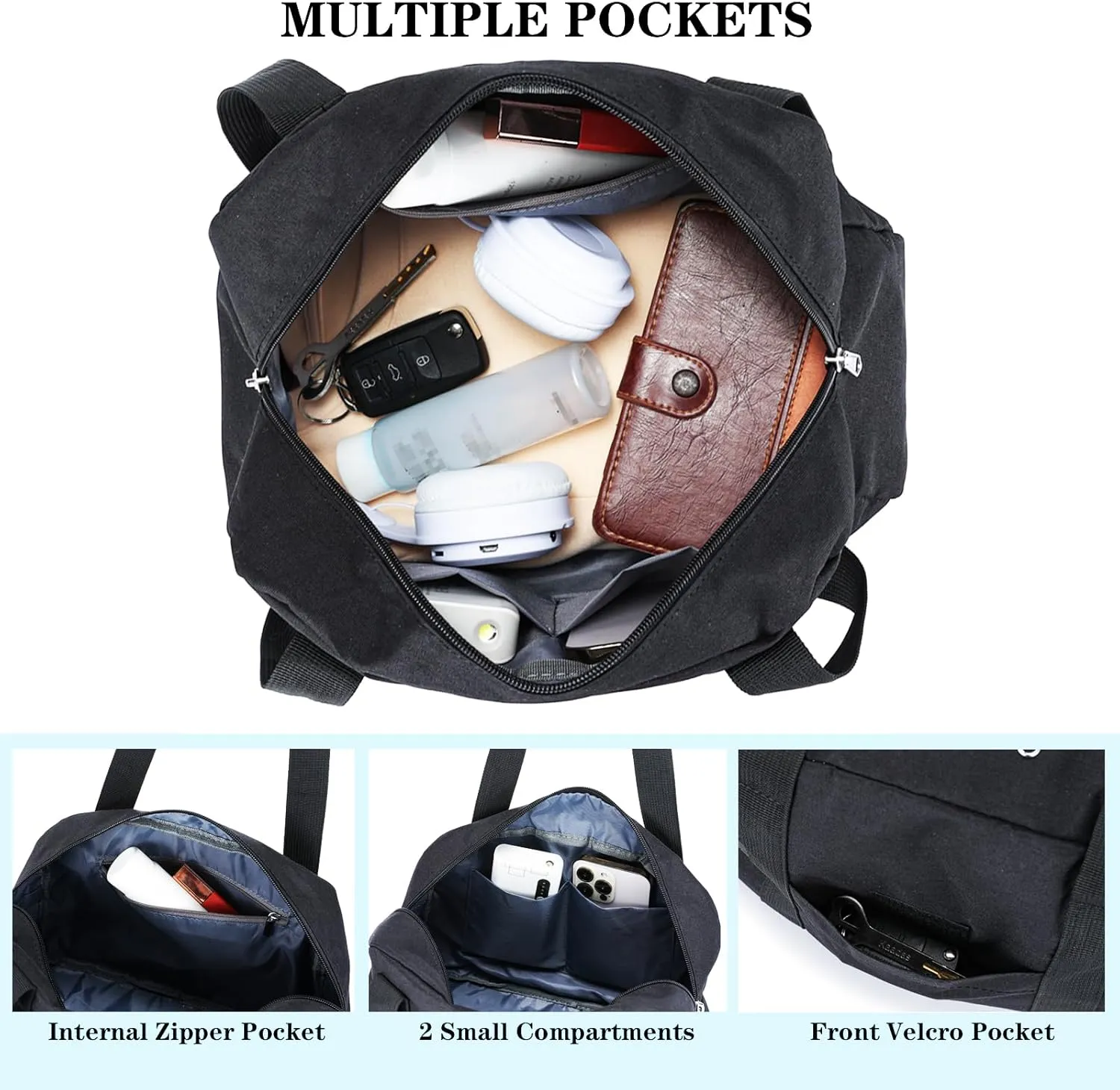 Mini Gym Bag for Women Girls, 12 inch Small Gym Tote Bag, Lightweight Carry On Bag, Small Duffle Bag for Travel Sports