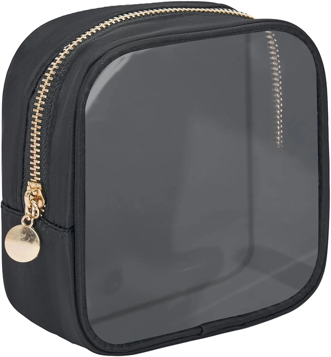 Mini Makeup Bag, Diaper Bag Organizing Pouches, Clear Makeup Bag, Makeup Bag for Purse, Small Clear Cosmetic Bag, Center Console Organizer Bag, Travel Toiletry Essentials, Black