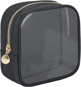 Mini Makeup Bag, Diaper Bag Organizing Pouches, Clear Makeup Bag, Makeup Bag for Purse, Small Clear Cosmetic Bag, Center Console Organizer Bag, Travel Toiletry Essentials, Black