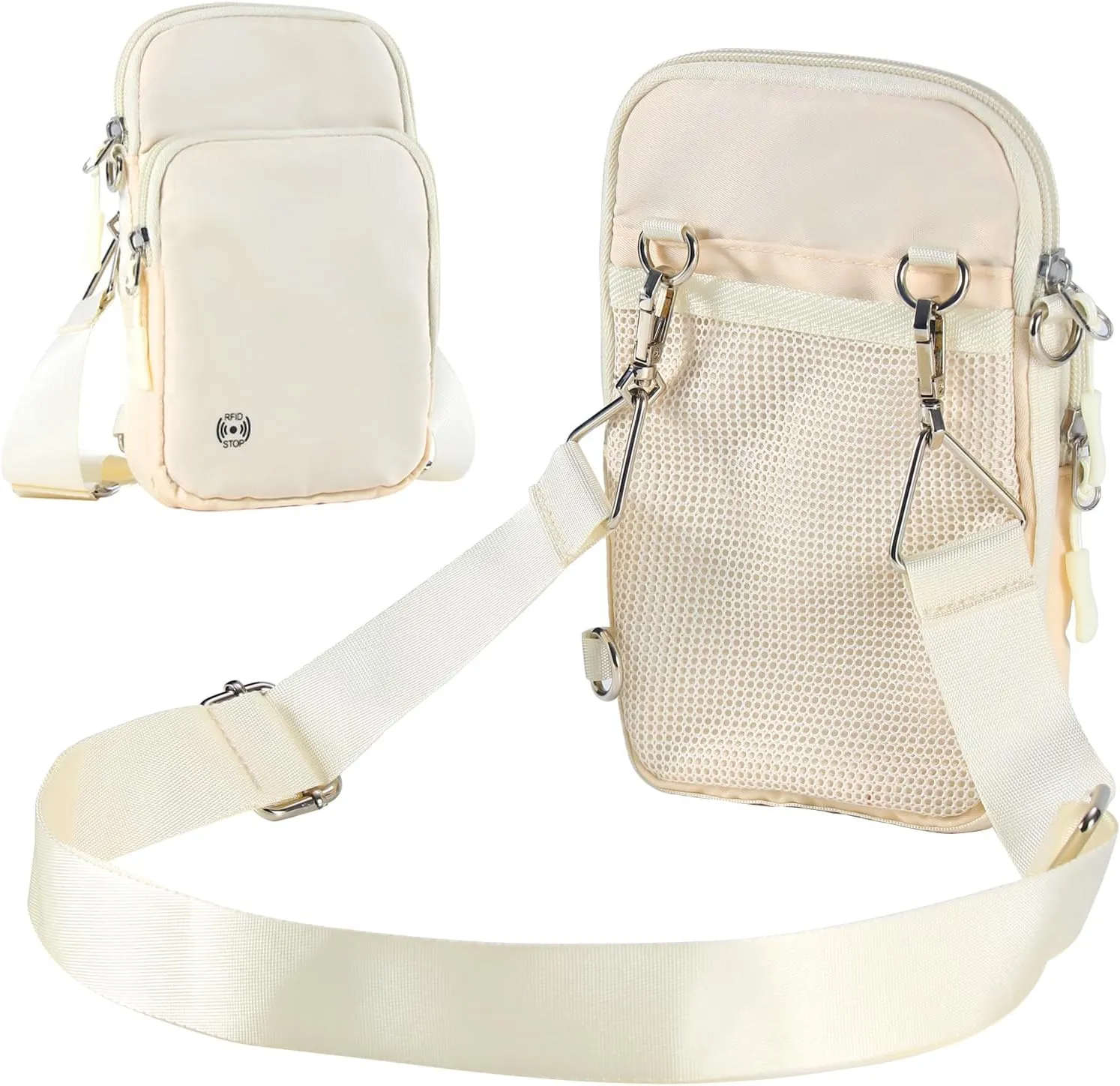 Mini Sling Bag Fanny Pack Small Crossbody Bags for Women Men,Waterproof RFID Blocking Passport Holder for Travel