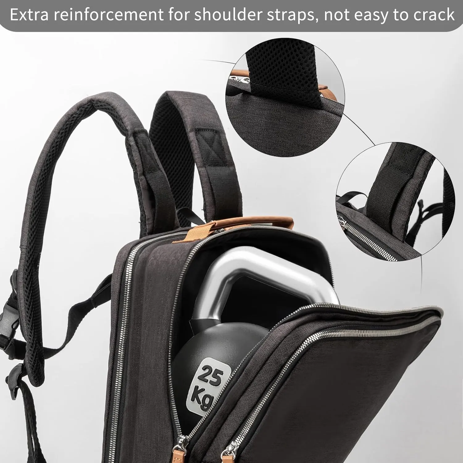 NOBLEMAN Men's and Womens Backpack, Laptop Backpack, Waterproof School Backpack, 15.6 Inch Laptop Backpack, Daypack, USB (Black plus)