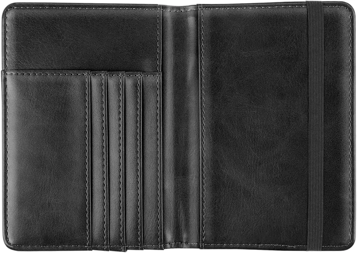 Passport Holder Cover Travel RFID Blocking Passport Cover Rose Gold Cute Flowers Passport Wallet with Elastic Band for Women