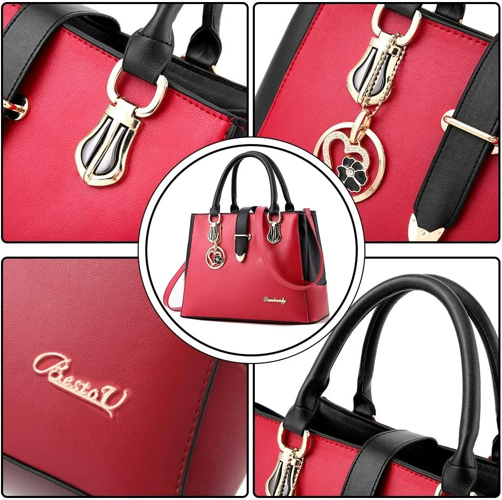 Purses and Handbags for Women Tote Shoulder Crossbody Bags with Long Strap Detachable