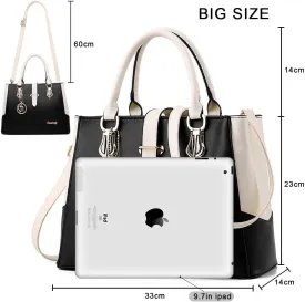 Purses and Handbags for Women Tote Shoulder Crossbody Bags with Long Strap Detachable