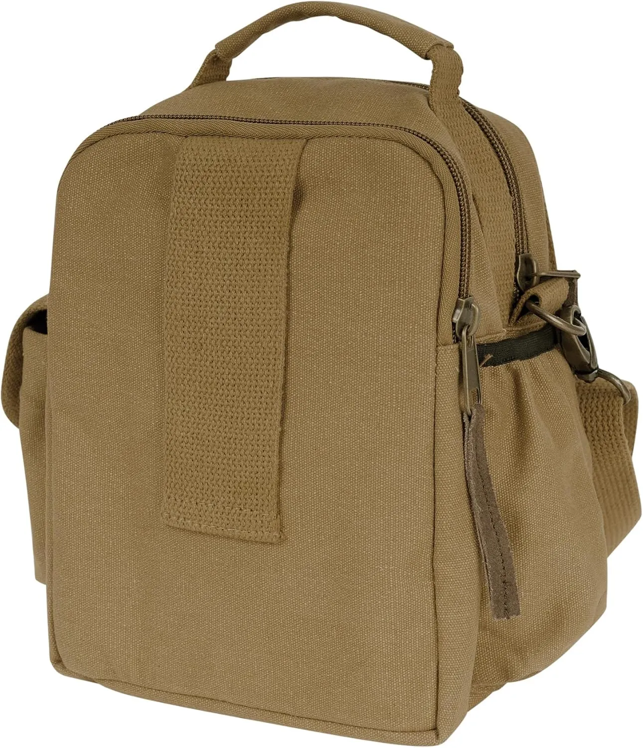 Rothco Vintage Canvas & Leather Travel Shoulder Bag for Organizing Essentials