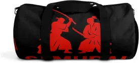 Samurai Vintage Duffel Bag - Gym Tote, Travel, Sports and Workout Gear, Martial Arts Accessory