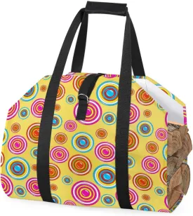 Seamless with Lollipops Firewood Carrier Large Tote Bag 39" X18 Firewood Holder Waterproof Fireplace Stove Accessories Carrier Bag with Handles for Outdoor Camping Gift