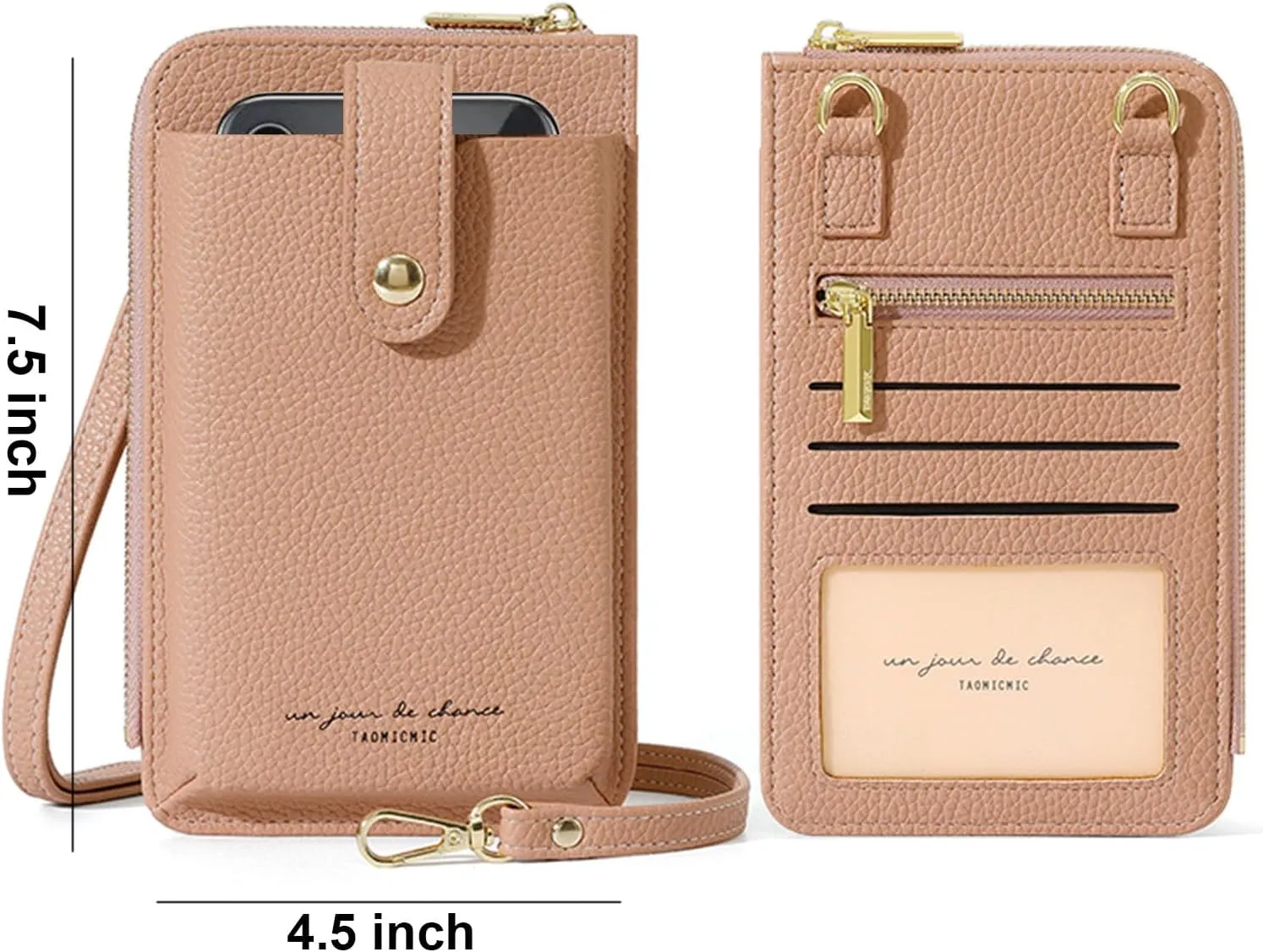Small Crossbody Bag Cellphone Purse Fanny Pack Travel Sling Zip Pouch Card Holder Handbag Wallet Lanyard Case Casual Daypack (Yellow)