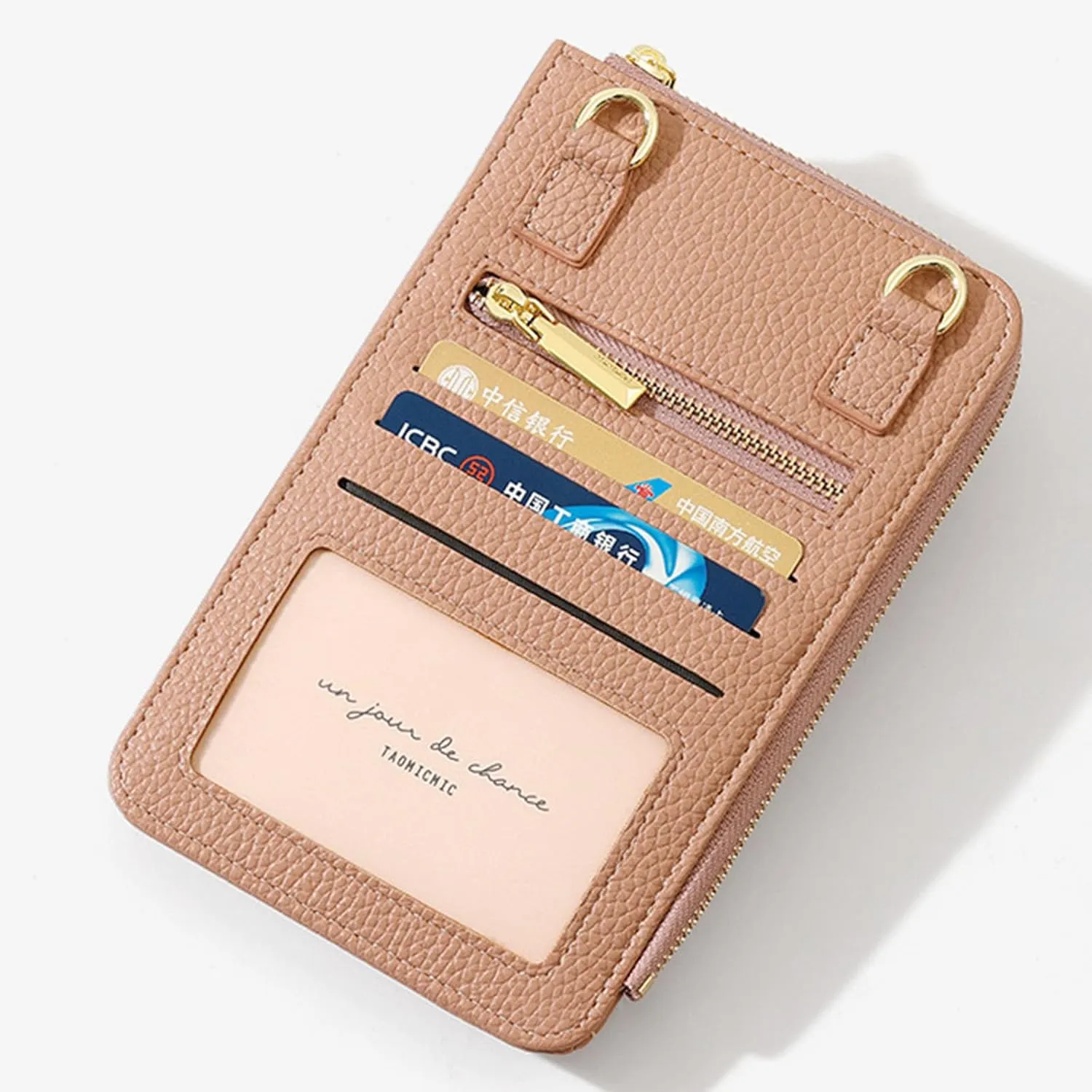 Small Crossbody Bag Cellphone Purse Fanny Pack Travel Sling Zip Pouch Card Holder Handbag Wallet Lanyard Case Casual Daypack (Yellow)