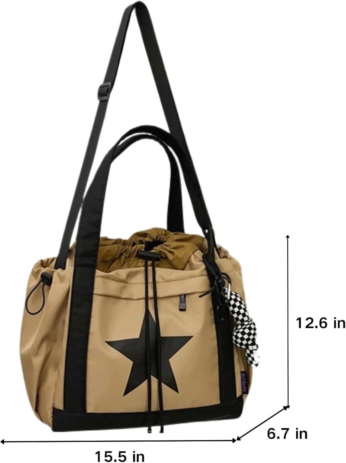 Star Messenger Bag, Vintage Star Tote Bag Y2K, Cute Aesthetic Crossbody Bag For Women, Fashion Shoulder Bag For Travel Bags
