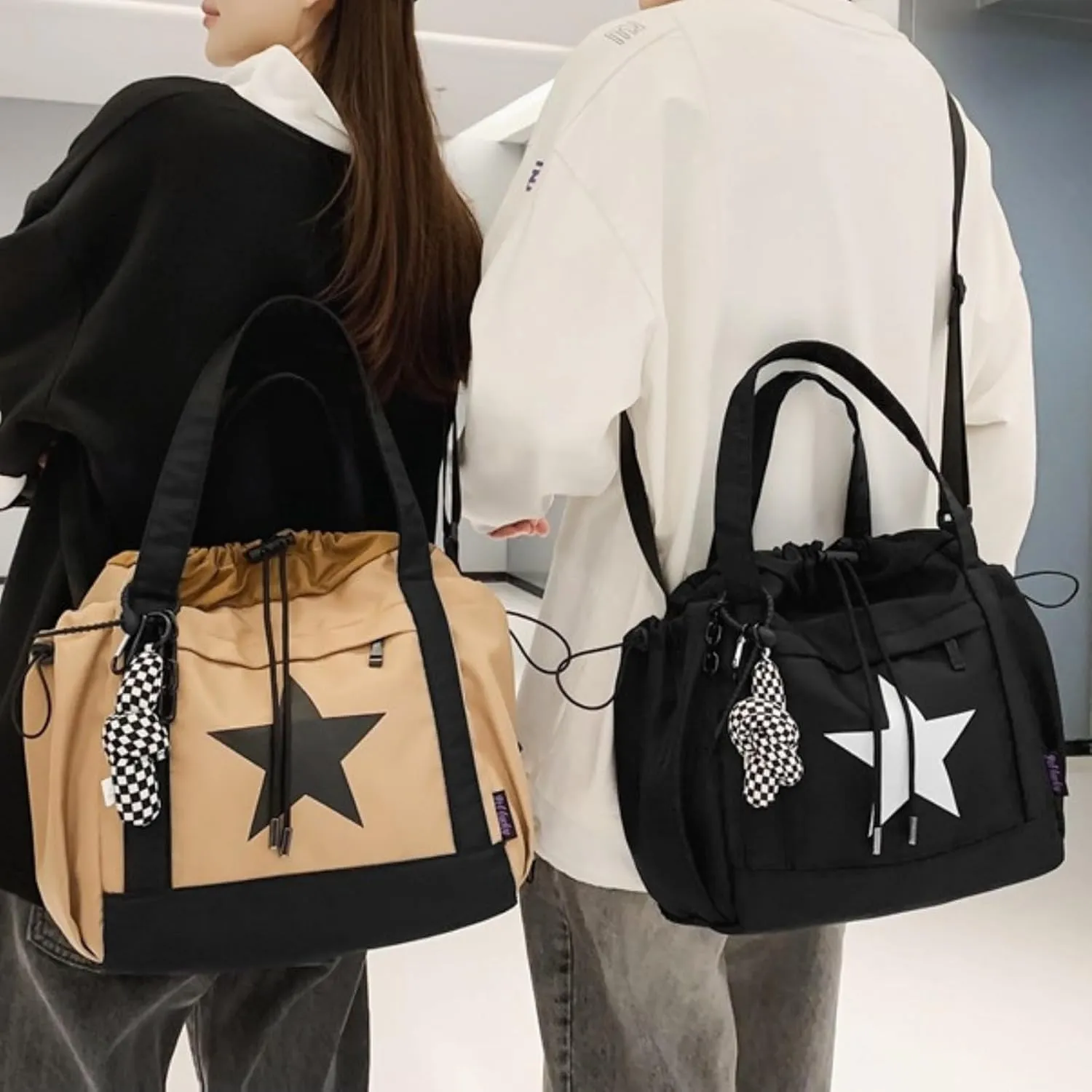 Star Messenger Bag, Vintage Star Tote Bag Y2K, Cute Aesthetic Crossbody Bag For Women, Fashion Shoulder Bag For Travel Bags