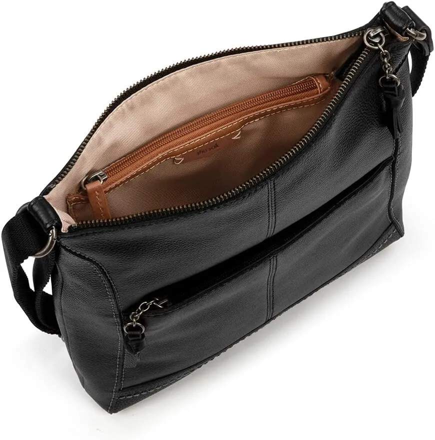 The Sak Lucia Leather Crossbody Purse - Premium Leather Women's Handbag for Everyday & Travel - Cross Body Bag With Zipper