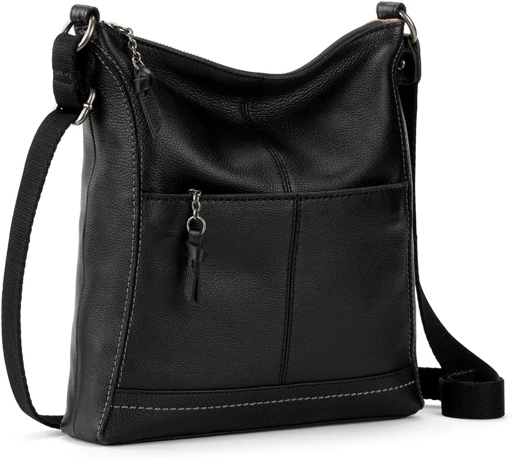 The Sak Lucia Leather Crossbody Purse - Premium Leather Women's Handbag for Everyday & Travel - Cross Body Bag With Zipper