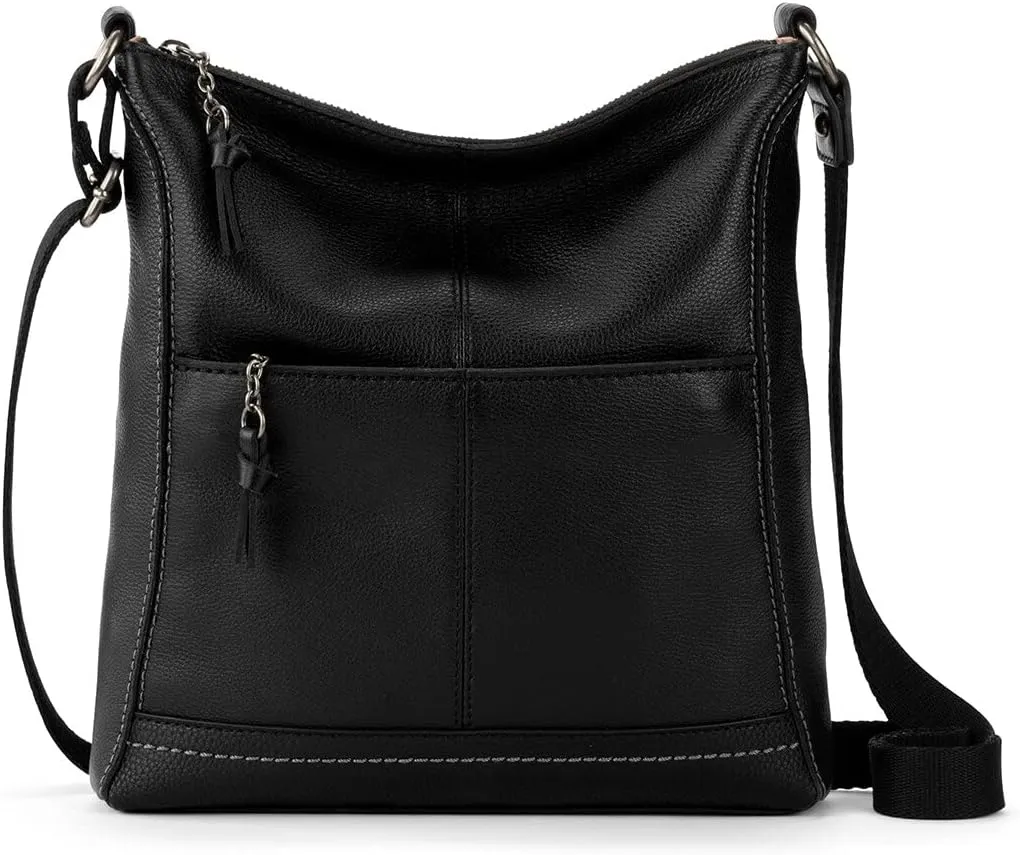 The Sak Lucia Leather Crossbody Purse - Premium Leather Women's Handbag for Everyday & Travel - Cross Body Bag With Zipper