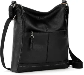 The Sak Lucia Leather Crossbody Purse - Premium Leather Women's Handbag for Everyday & Travel - Cross Body Bag With Zipper
