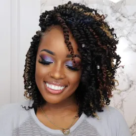ToyoTress Tiana Passion Twist Hair - 14 Inch Combo Packs(1B-6P T27-1P-T30-1P) Passion Twist Crochet Hair, Pre-Looped Pre-Twisted Synthetic Braiding Hair Extension (14 Inch, 1B-6P T27 T30-1P)