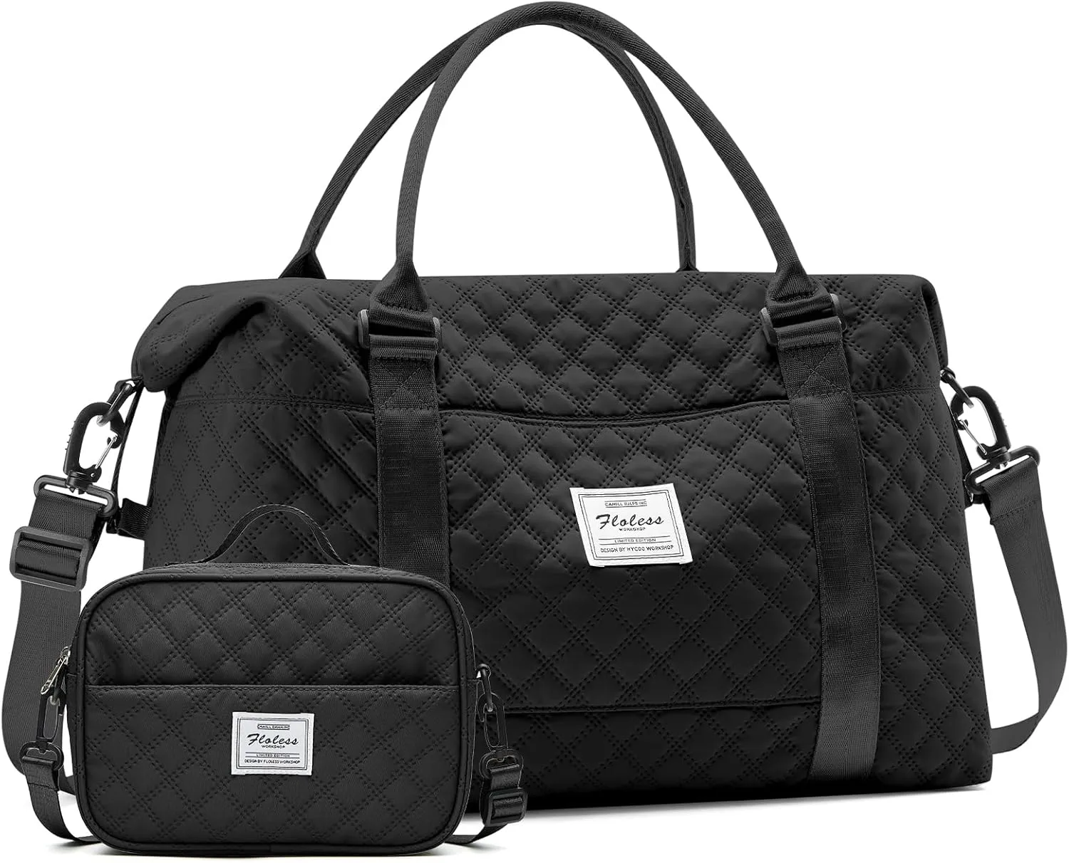 Travel Bag for Women, Overnight Duffel Weekender Bag with Toiletry Bag,Gym Bag with Wet Pocket,Personal Item Carry On Bag