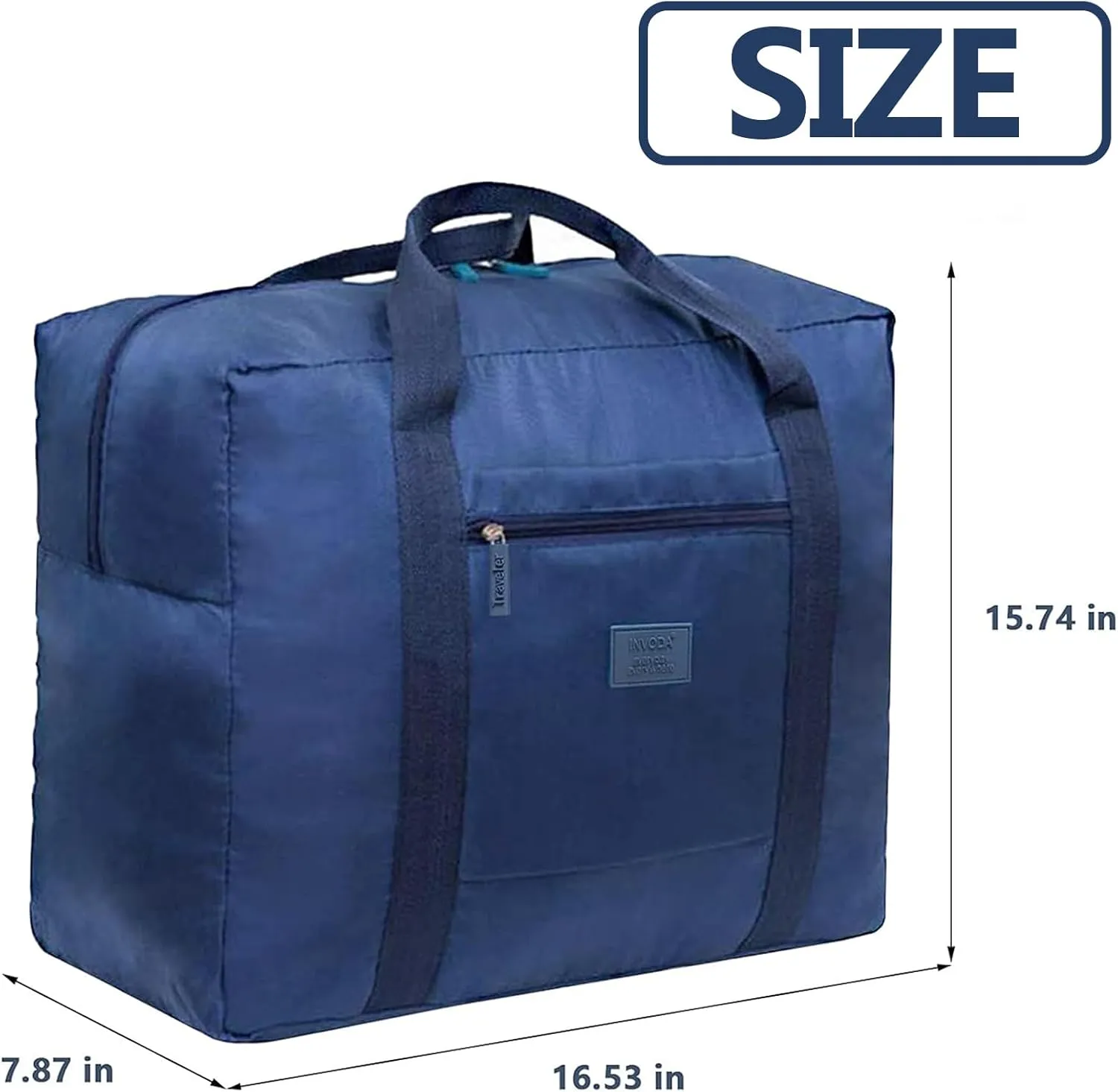 Travel Duffel Bag Lightweight Foldable Travel Bag for Women and Men Waterproof Tote Carry On Luggage Bag Weekender Overnight Bag (Blue)