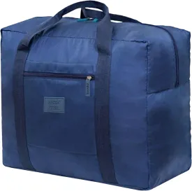 Travel Duffel Bag Lightweight Foldable Travel Bag for Women and Men Waterproof Tote Carry On Luggage Bag Weekender Overnight Bag (Blue)