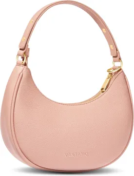 Vantamo Crescent Bags For Women with RFID Protection, Half Moon Clutch Purses for Women with Anti-Theft Clip for Extra Safety